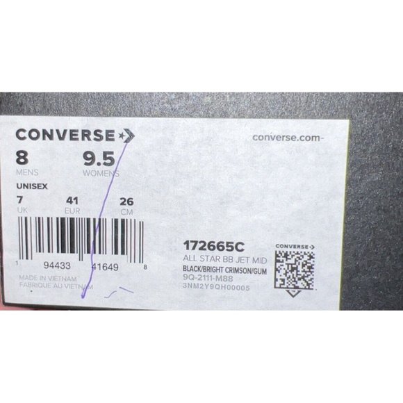 Converse All Star BB Jet Mid Mens Basketball Shoes Size 8 Camouflage 172665C - Picture 9 of 9